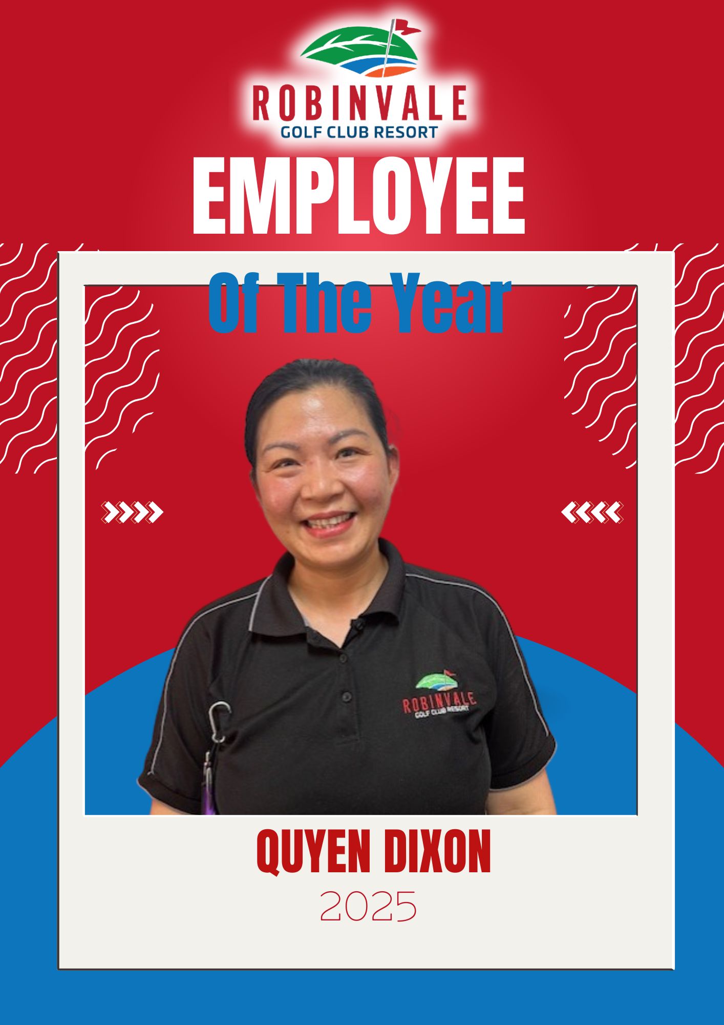 2025 Employee of the month | Robinvale Golf Club Resort